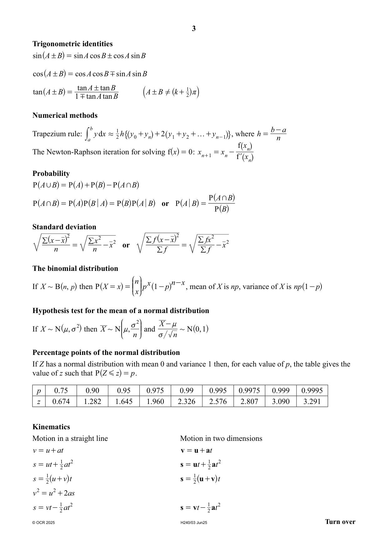 OCR A Level Mathematics A Paper 3 2025 Question Paper IMG-3