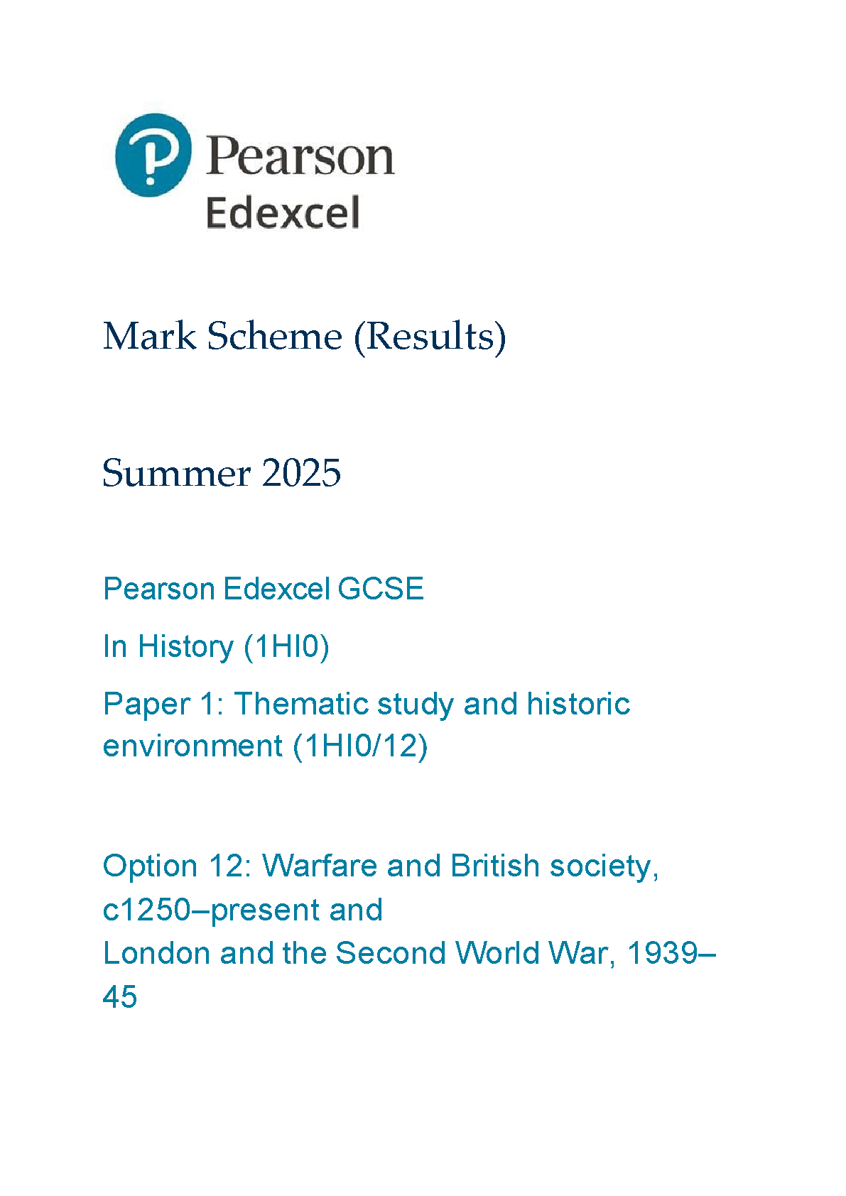 Pearson Edexcel GCSE History Paper 1 Option 12 2025 MS IMG-1
