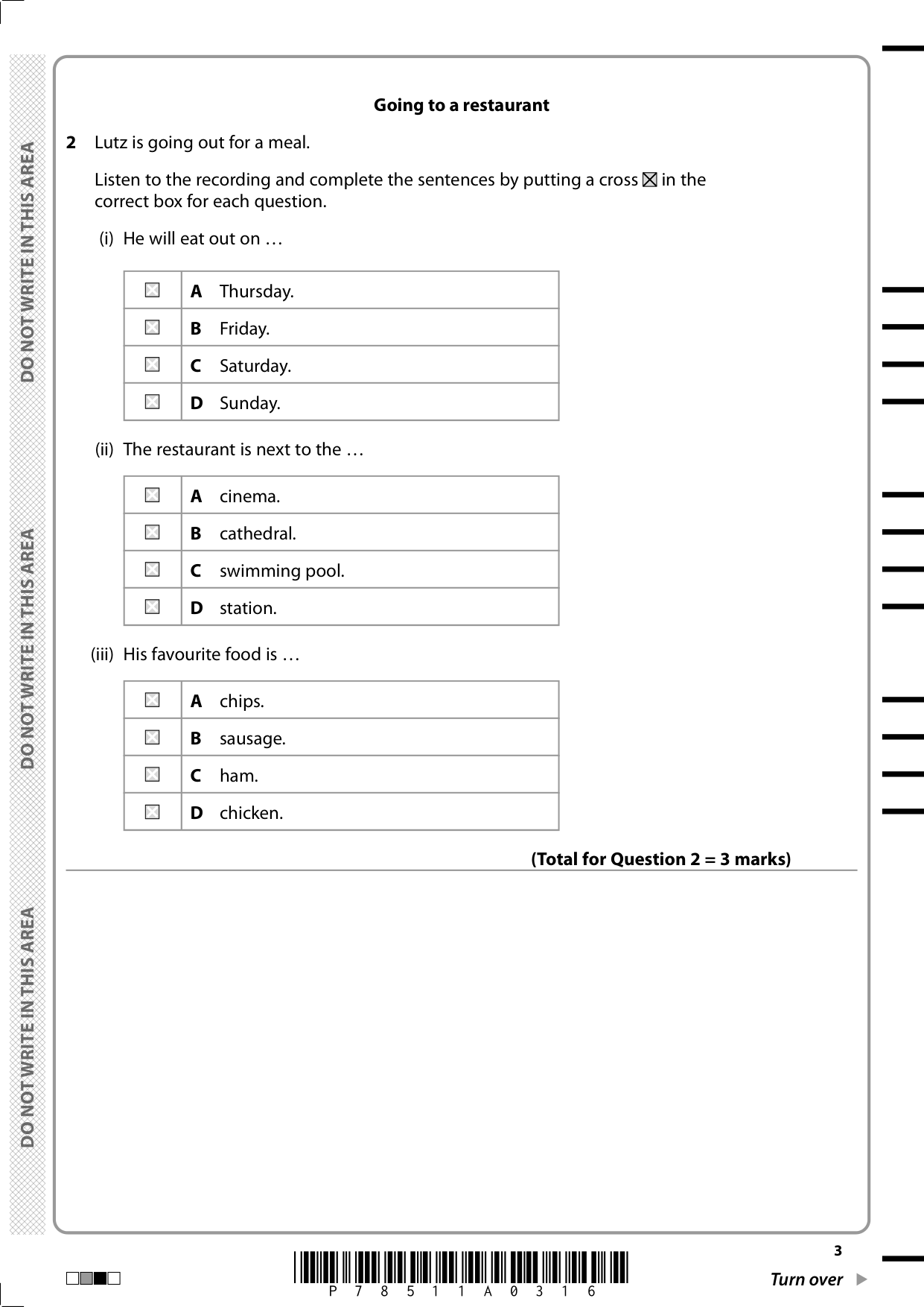 Pearson Edexcel GCSE German Paper 1F 2025 Question Paper PDF IMG-3