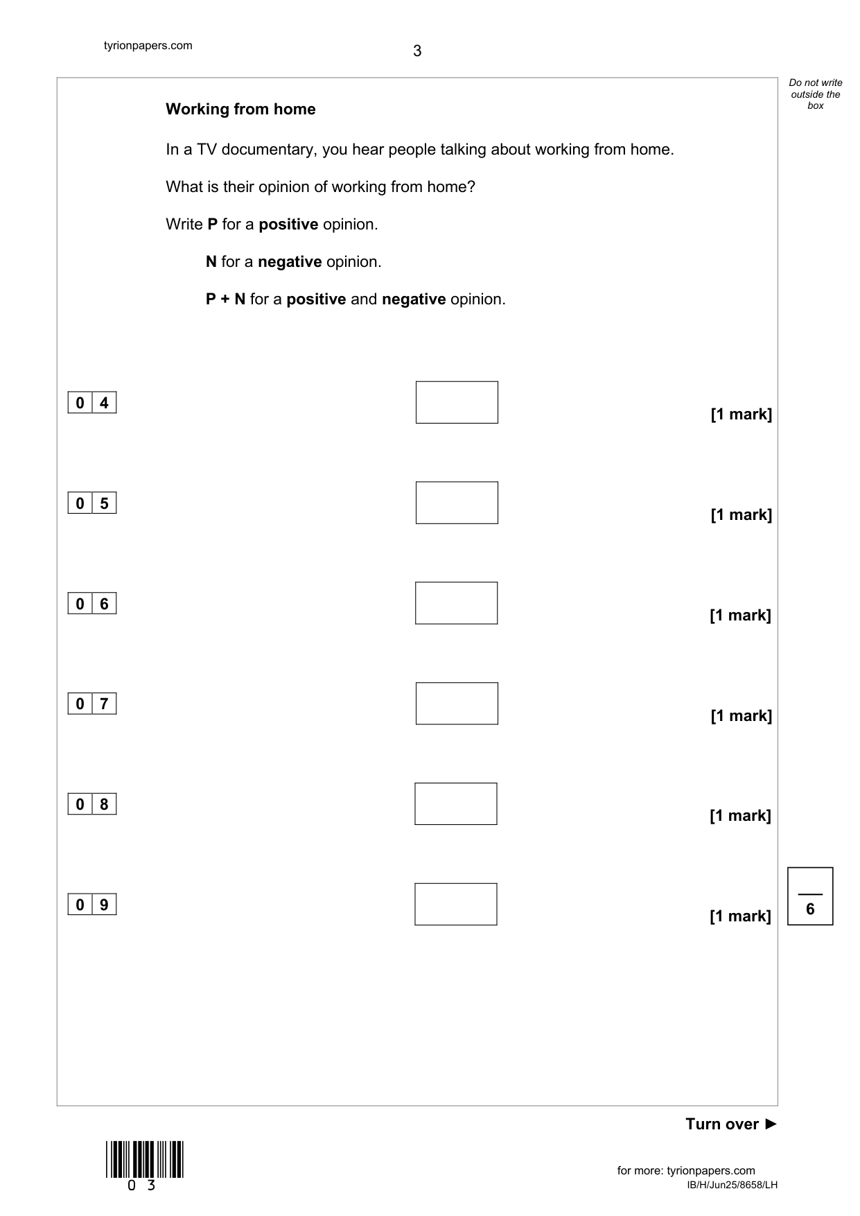 AQA GCSE French LH 2025 Listening Paper PDF IMG-3