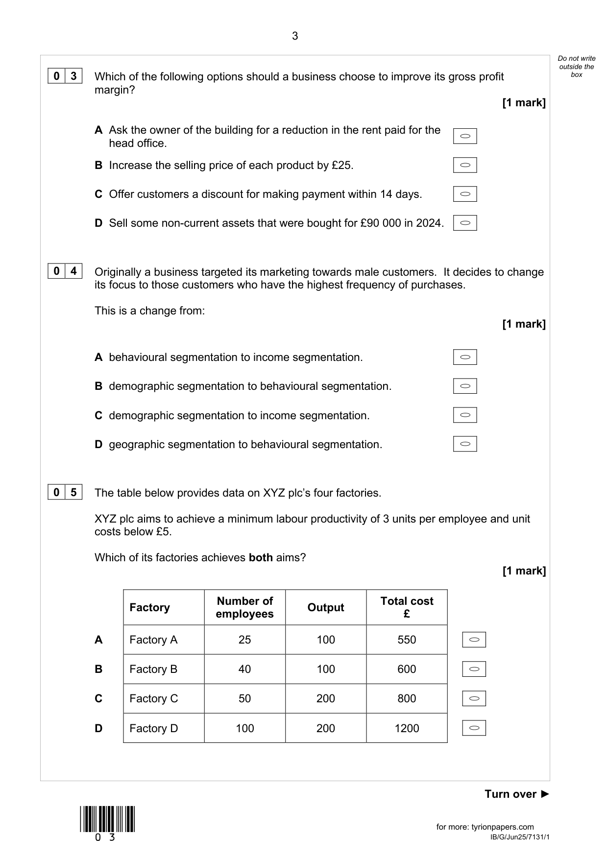 AQA AS Business  Paper 1 2025 QP IMG-3