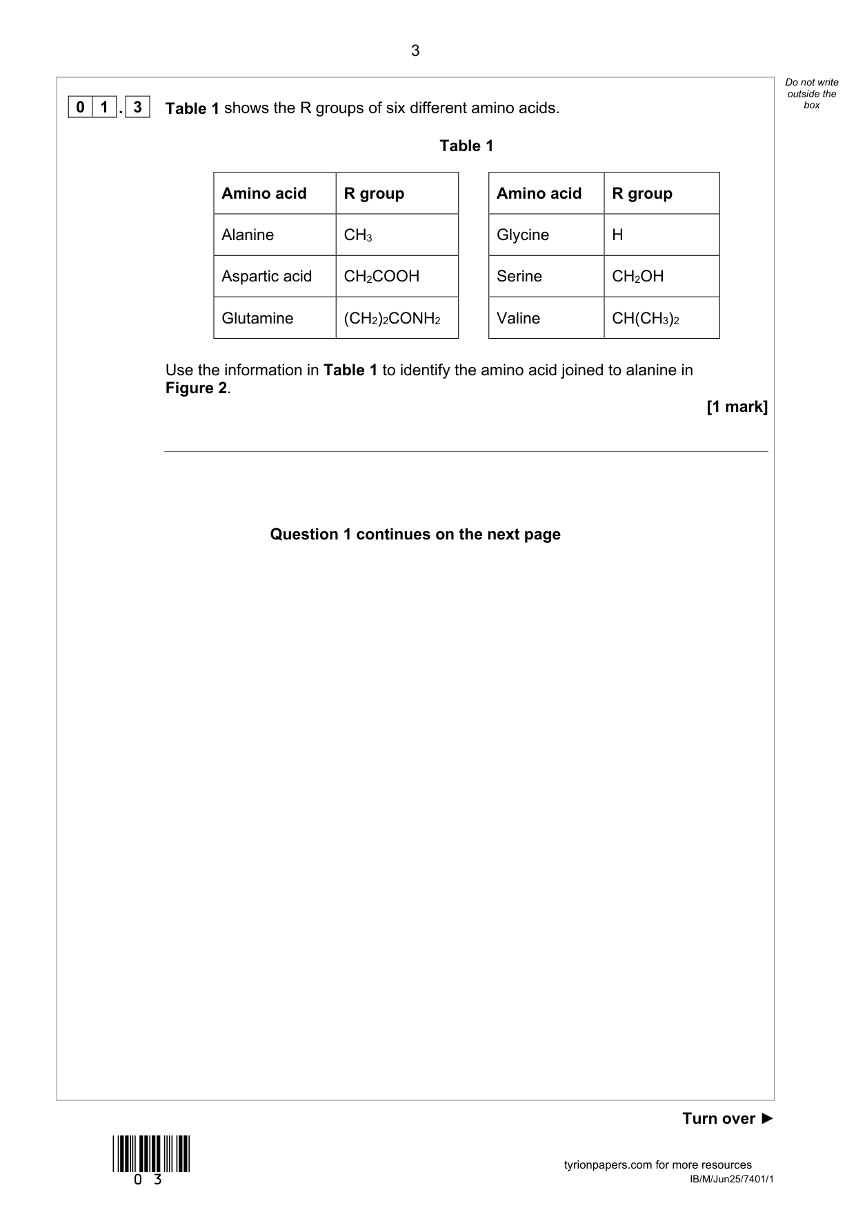 AQA AS Biology Paper 1 2025 Question Paper PDF IMG-3