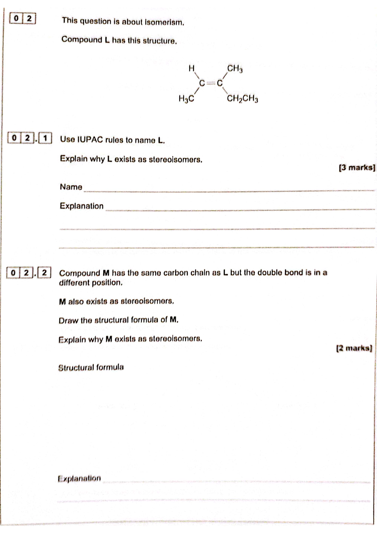 AQA A Level Chemistry Paper 2 2025 Question Paper PDF IMG-3