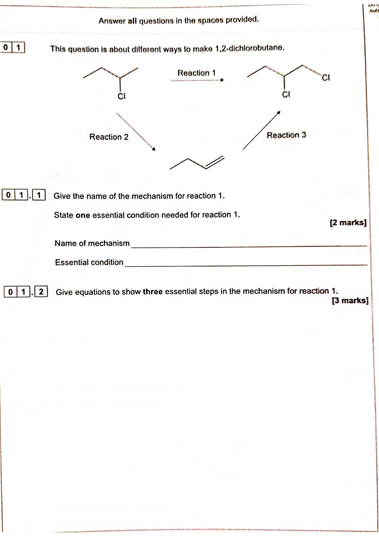 AQA A Level Chemistry Paper 2 2025 Question Paper PDF