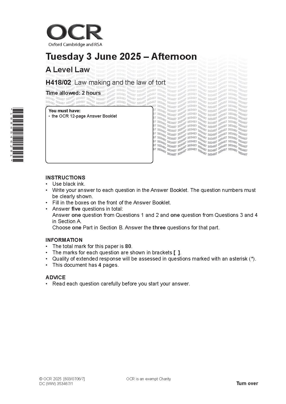 OCR A-Level Law Paper 2 2025 Question Paper IMG-1