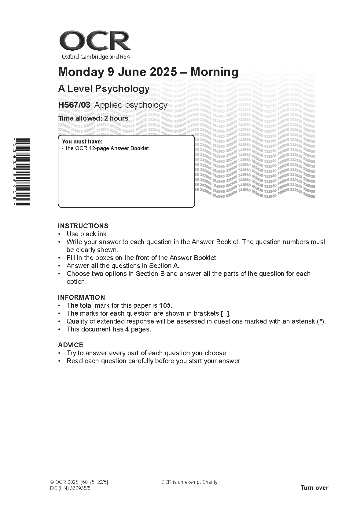 OCR A Level Psychology Paper 3 2025 QP IMG-1