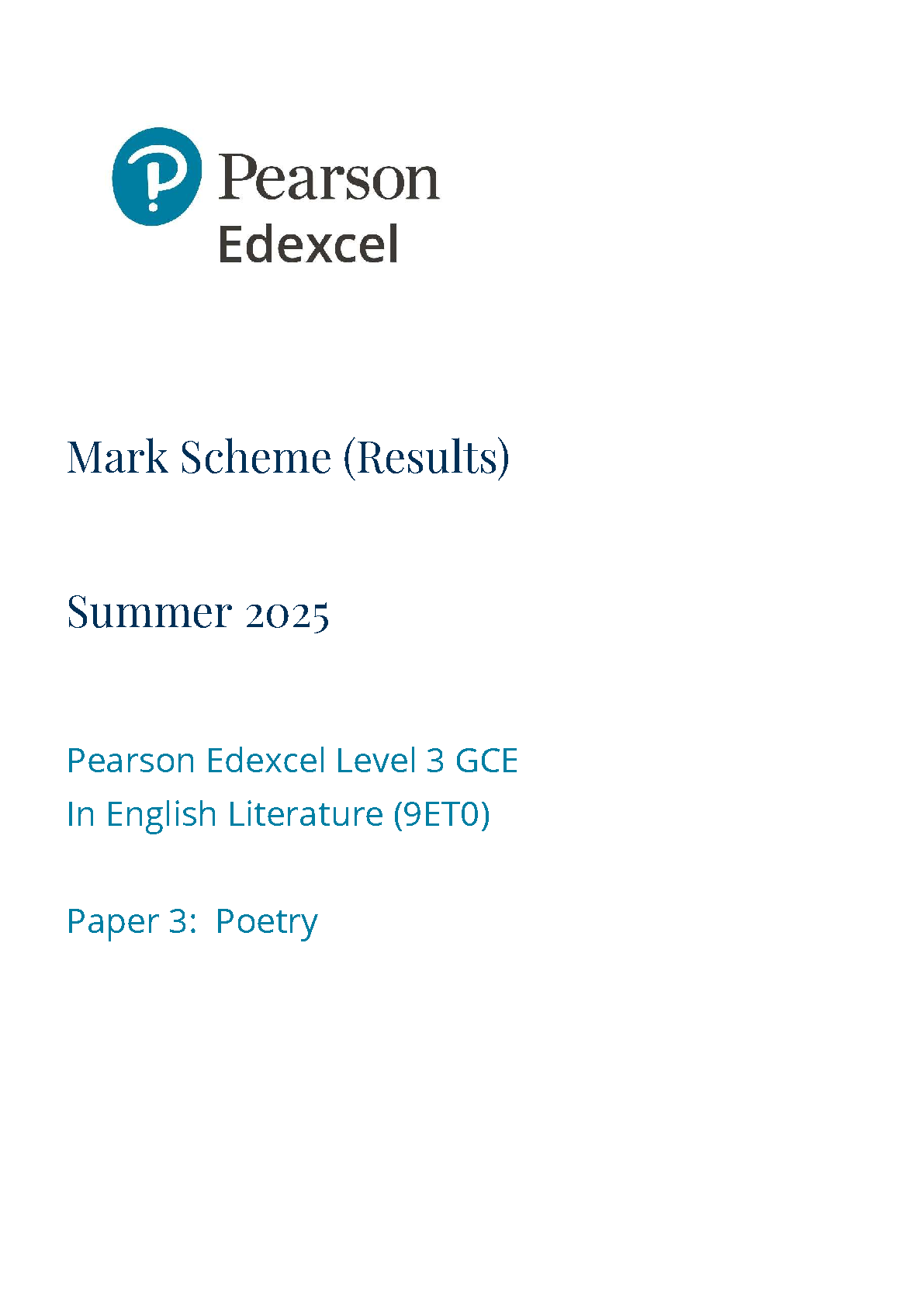 Pearson Edexcel A Level English Literature 2025 Paper 3 MS IMG-1