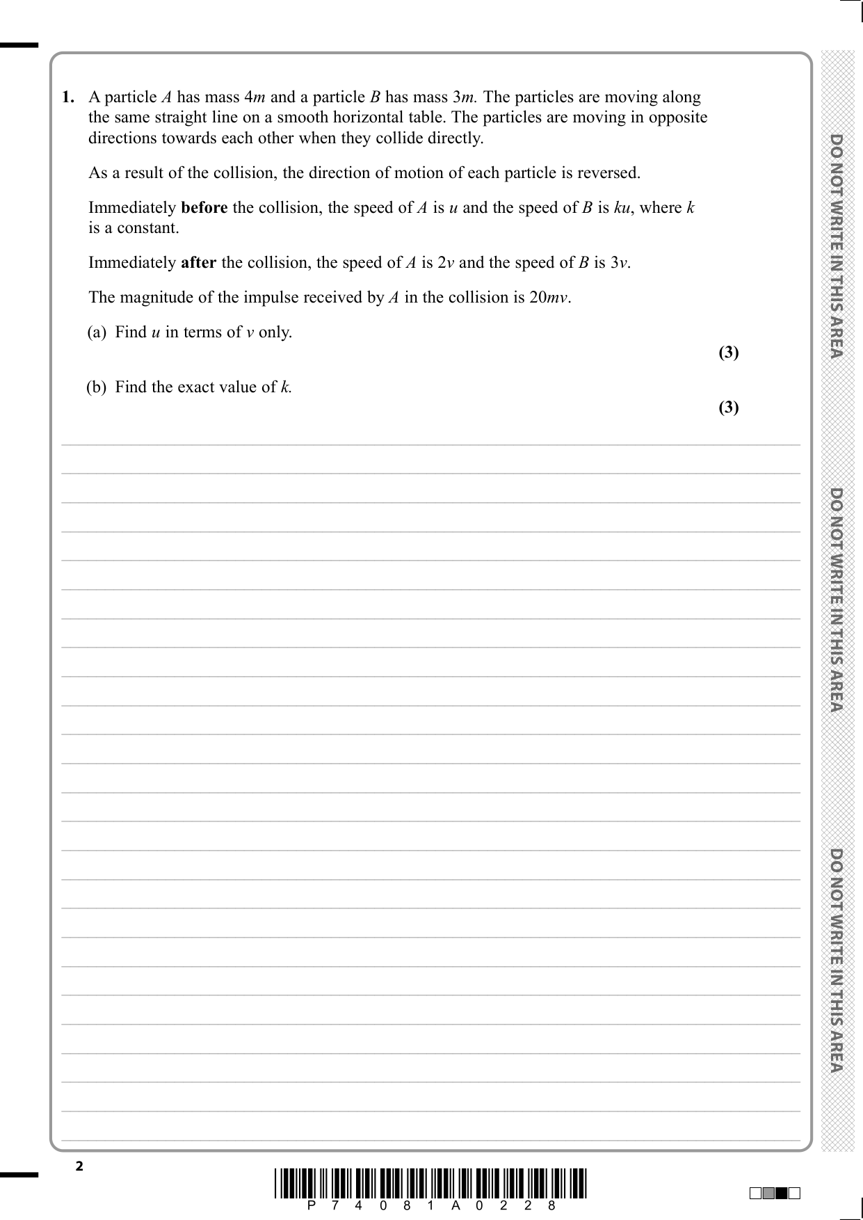 Pearson Edexcel A Level Further Mathematics Paper 3C 2025 QP