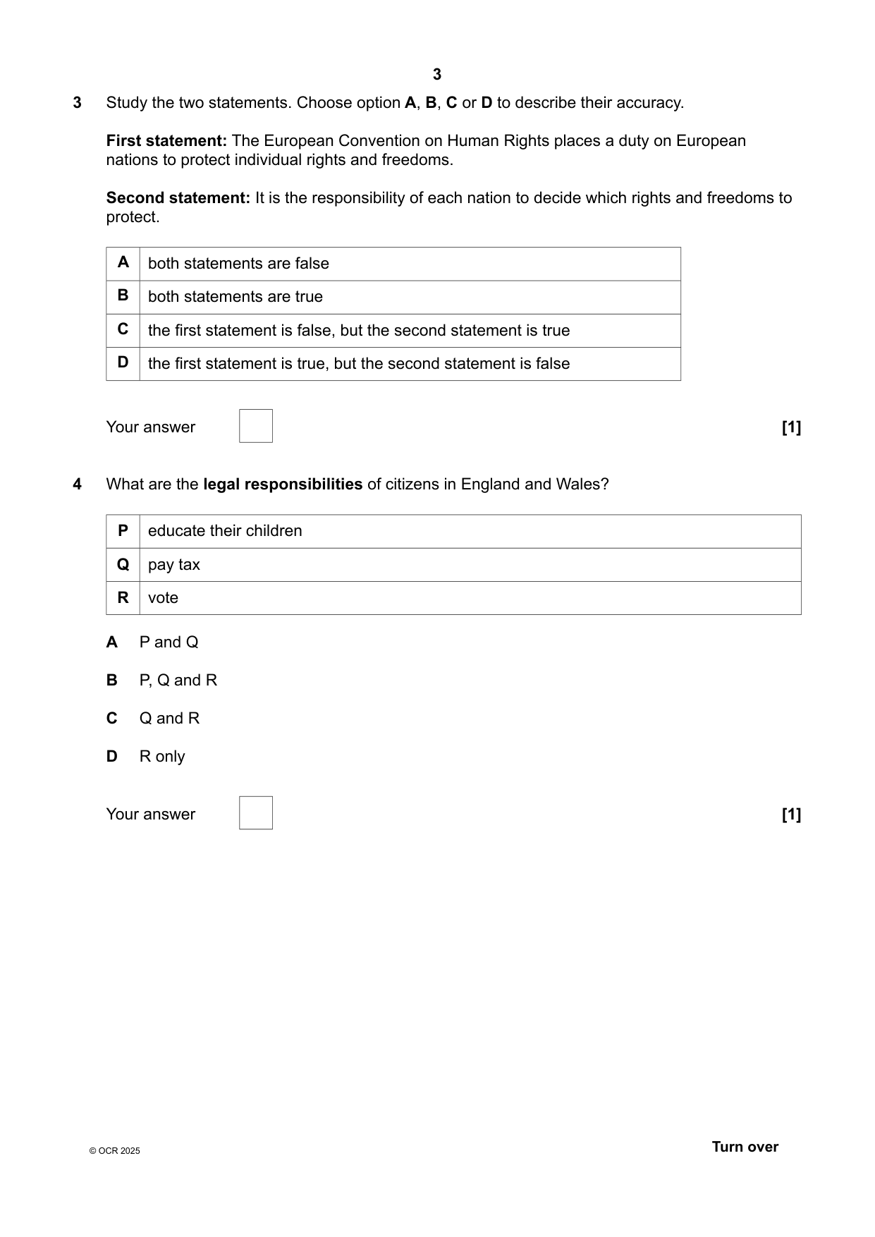 OCR GCSE Citizenship Studies Paper 1 2025 Question Paper IMG-3