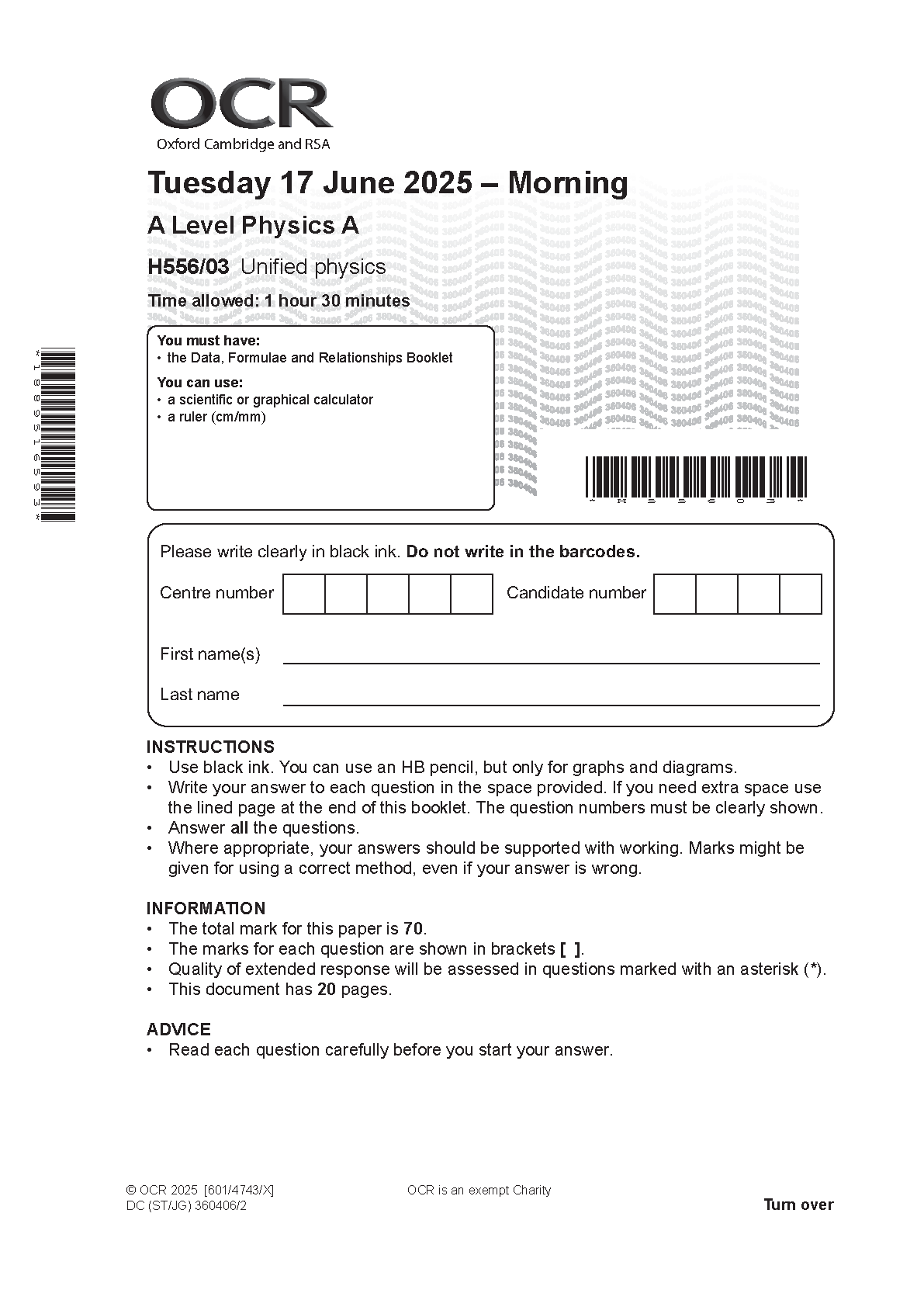 OCR A Level Physics A Paper 3 2025 Question Paper IMG-1