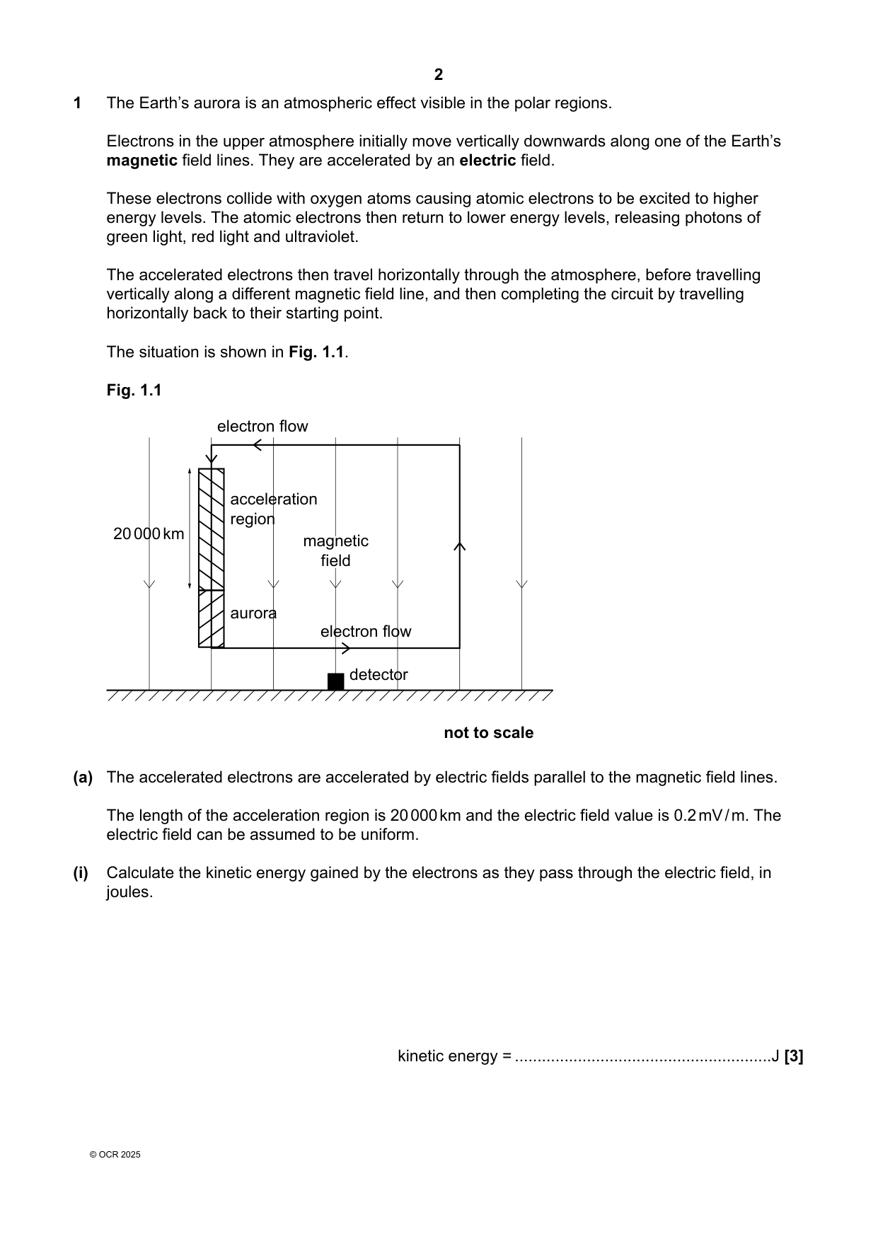 OCR A Level Physics A Paper 3 2025 Question Paper