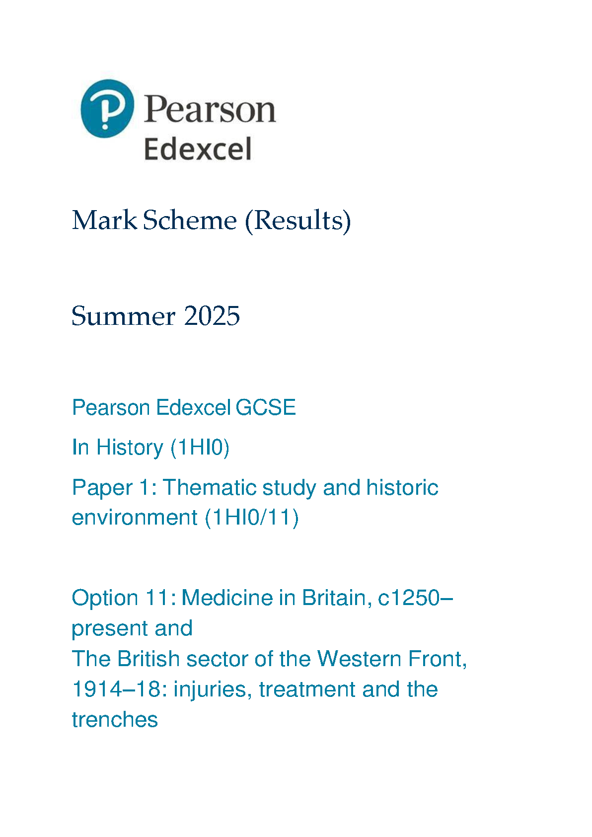Pearson Edexcel GCSE History Paper 1 Option 11 2025 MS IMG-1