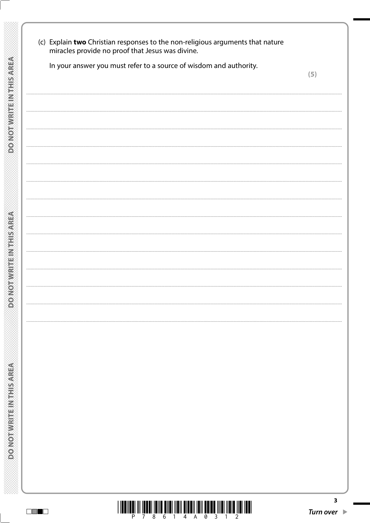 Pearson Edexcel GCSE Religious Studies Paper 4A 2025 QP IMG-3