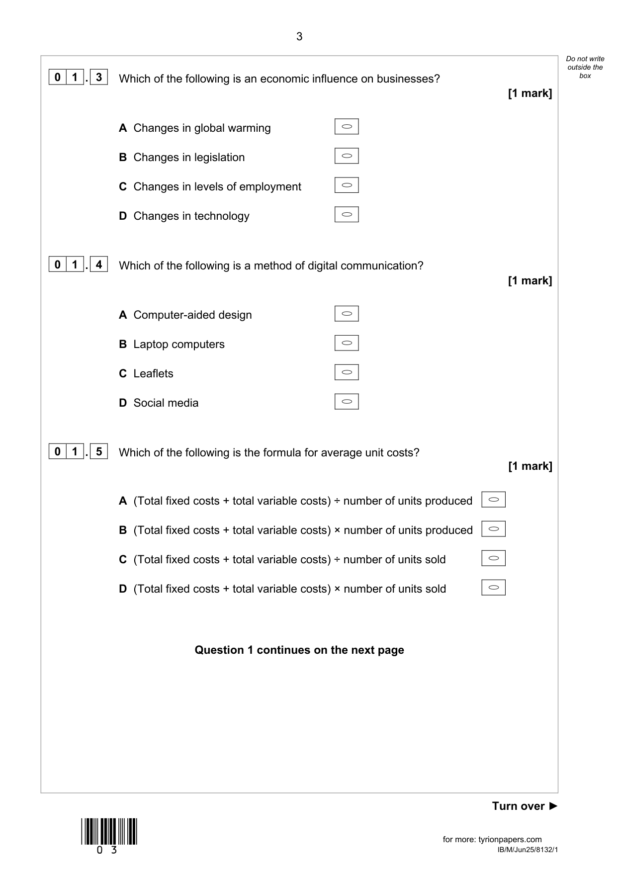 AQA GCSE Business Paper 1 2025 QP PDF IMG-3