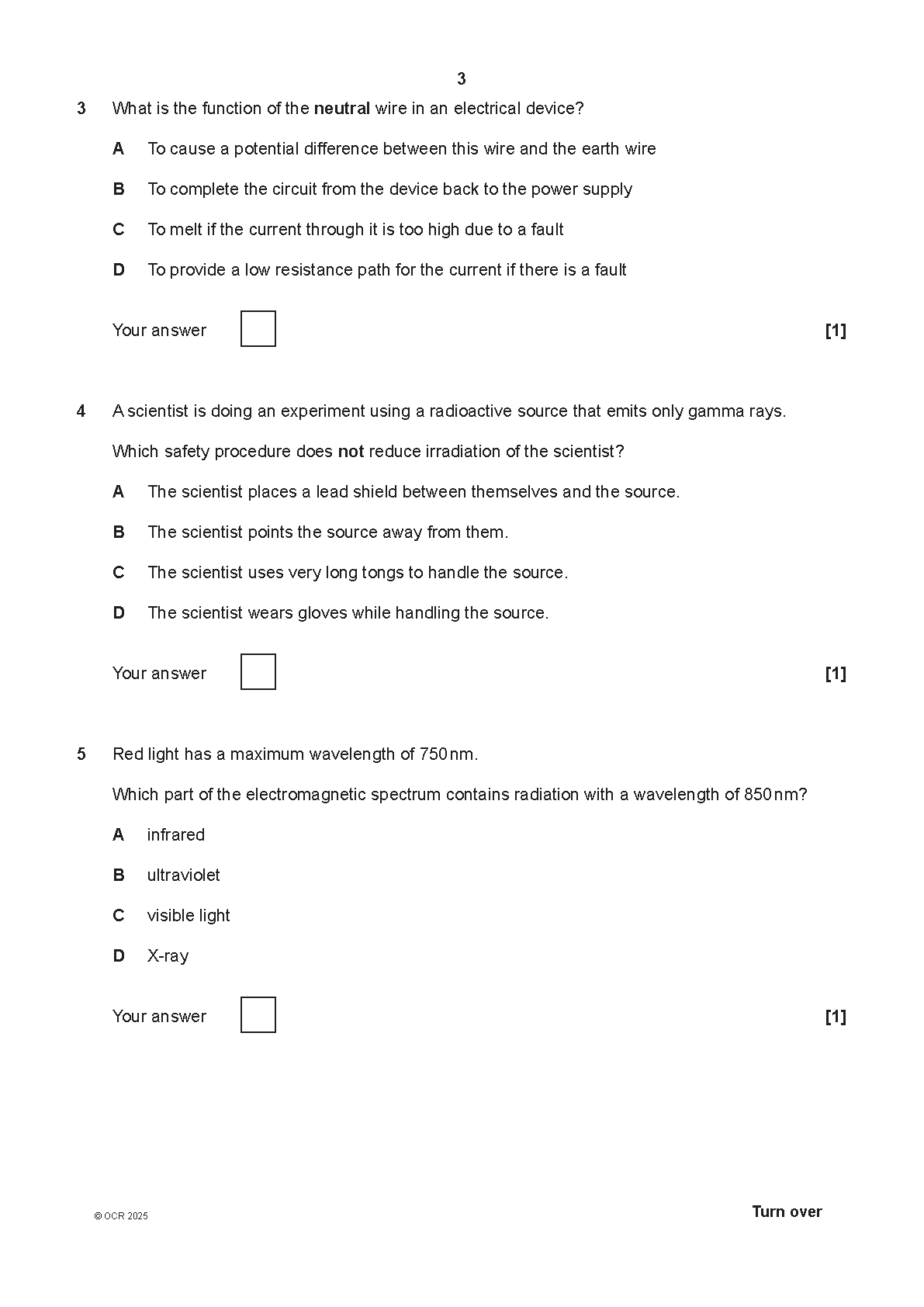 OCR GCSE Physics Paper 4 2025 Question Paper IMG-1