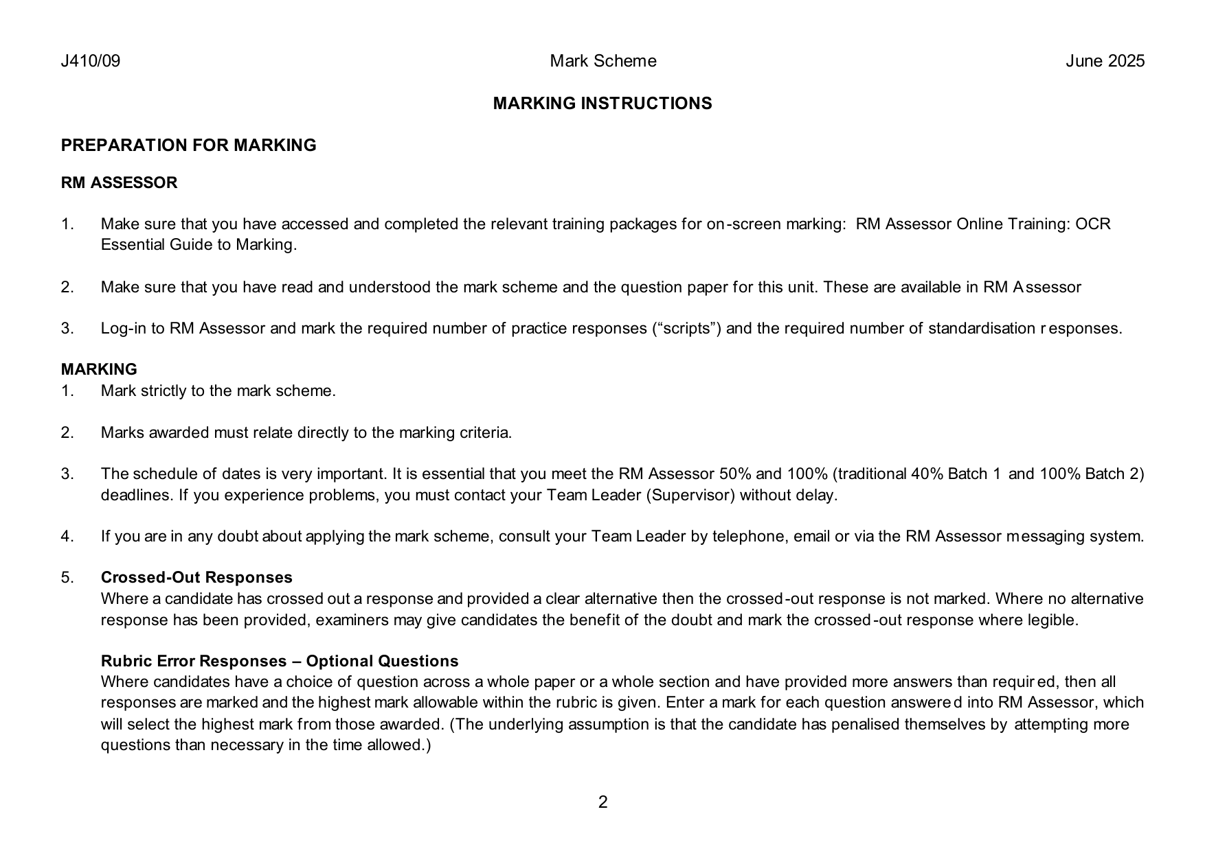 OCR GCSE History Paper 9 2025 Mark Scheme PDF IMG-3