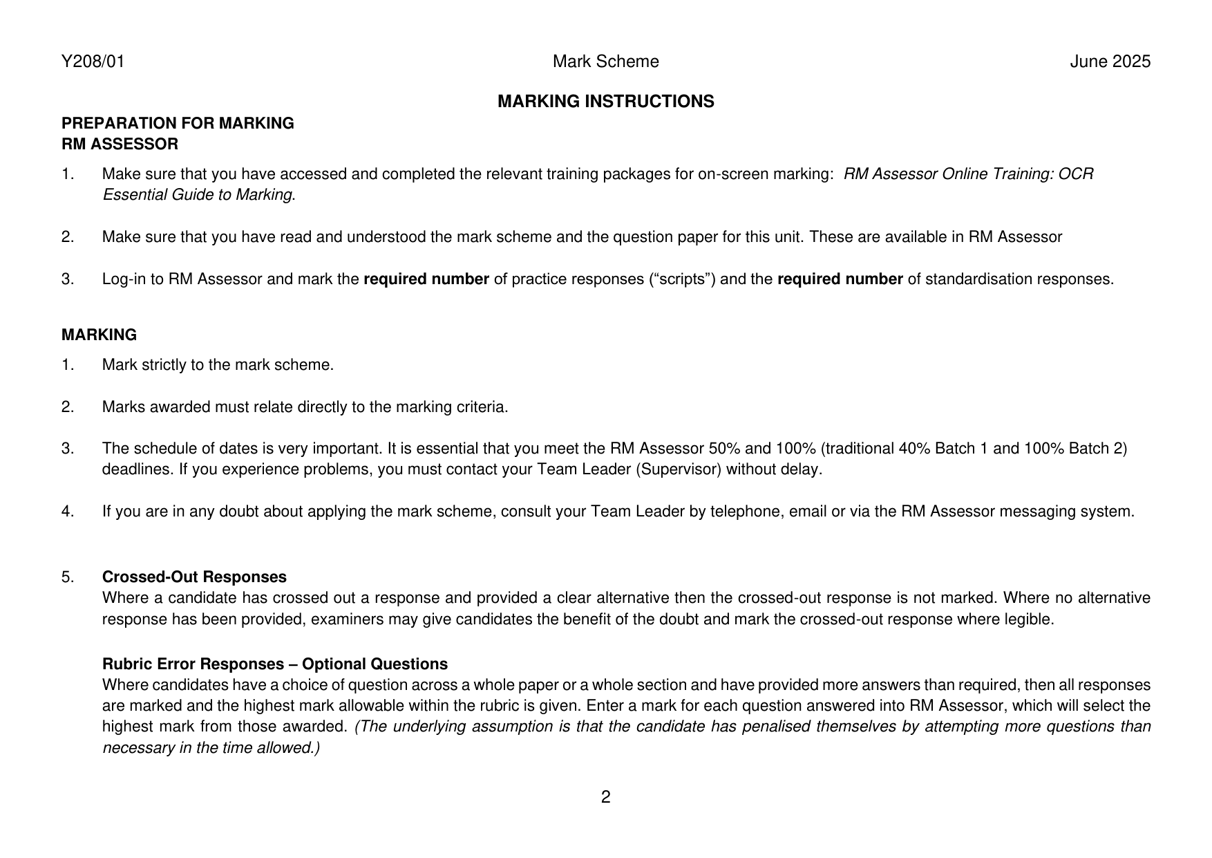 OCR A Level History A Philip II 2025 Mark Scheme IMG-3