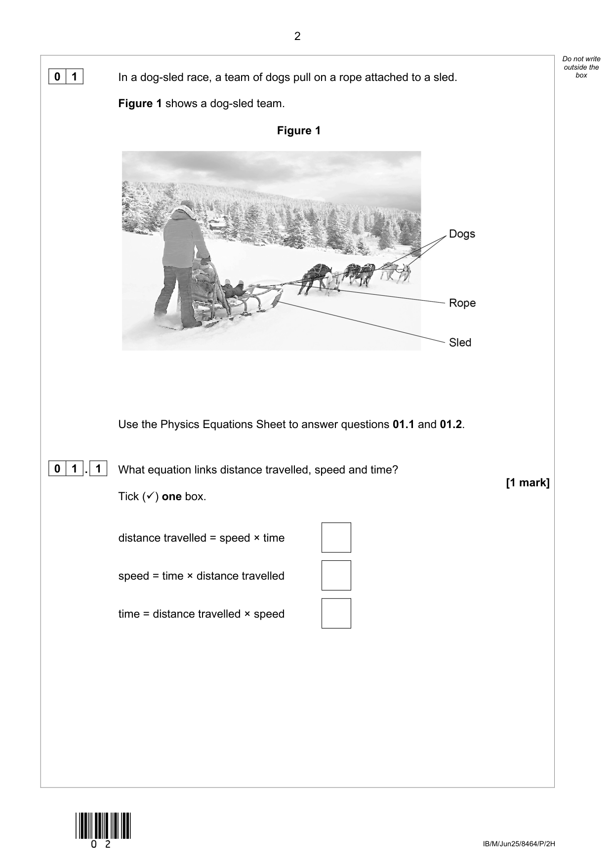 AQA GCSE Trilogy Physics 2H 2025 Question Paper PDF