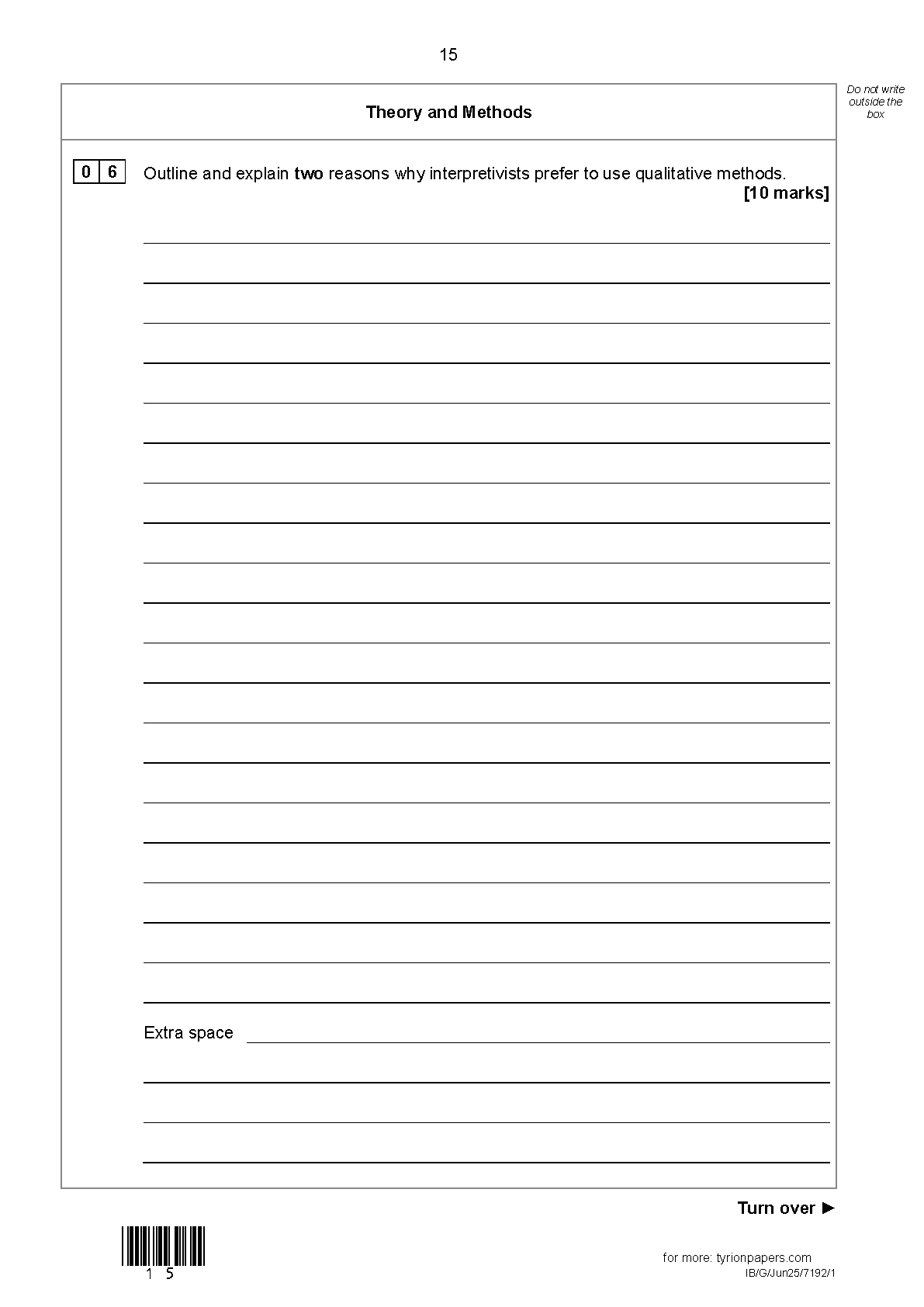 AQA A Level Sociology Paper 1 2025 Question Paper IMG-1
