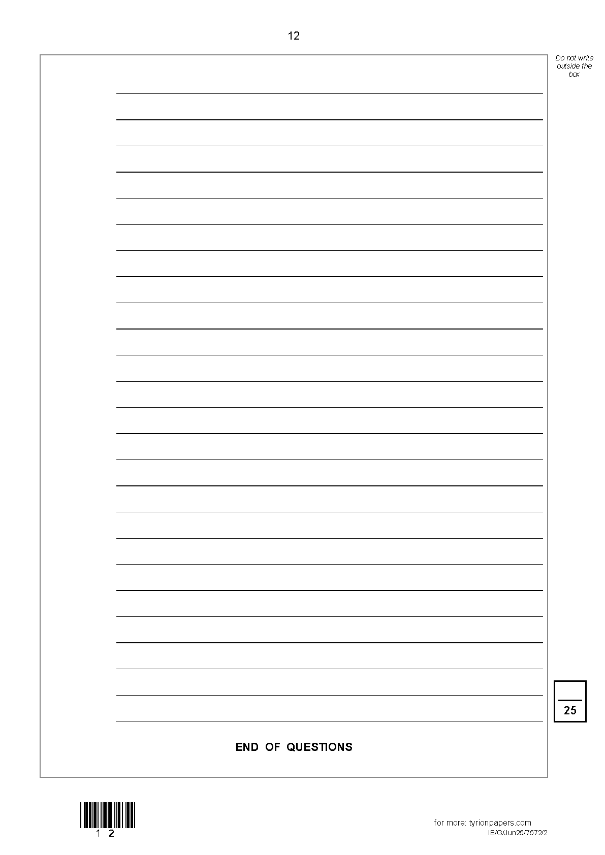 AQA A Level Media Studies Paper 2 2025 Question Paper