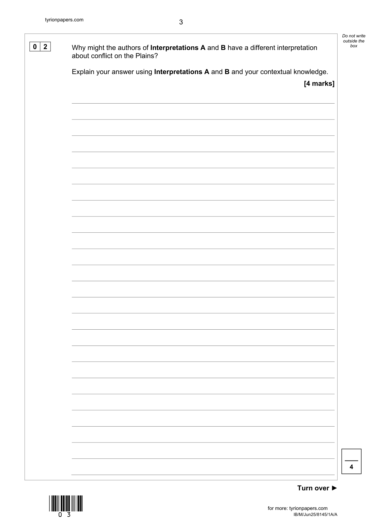 AQA GCSE History Paper 1A Section A/A 2025 Question Paper IMG-3