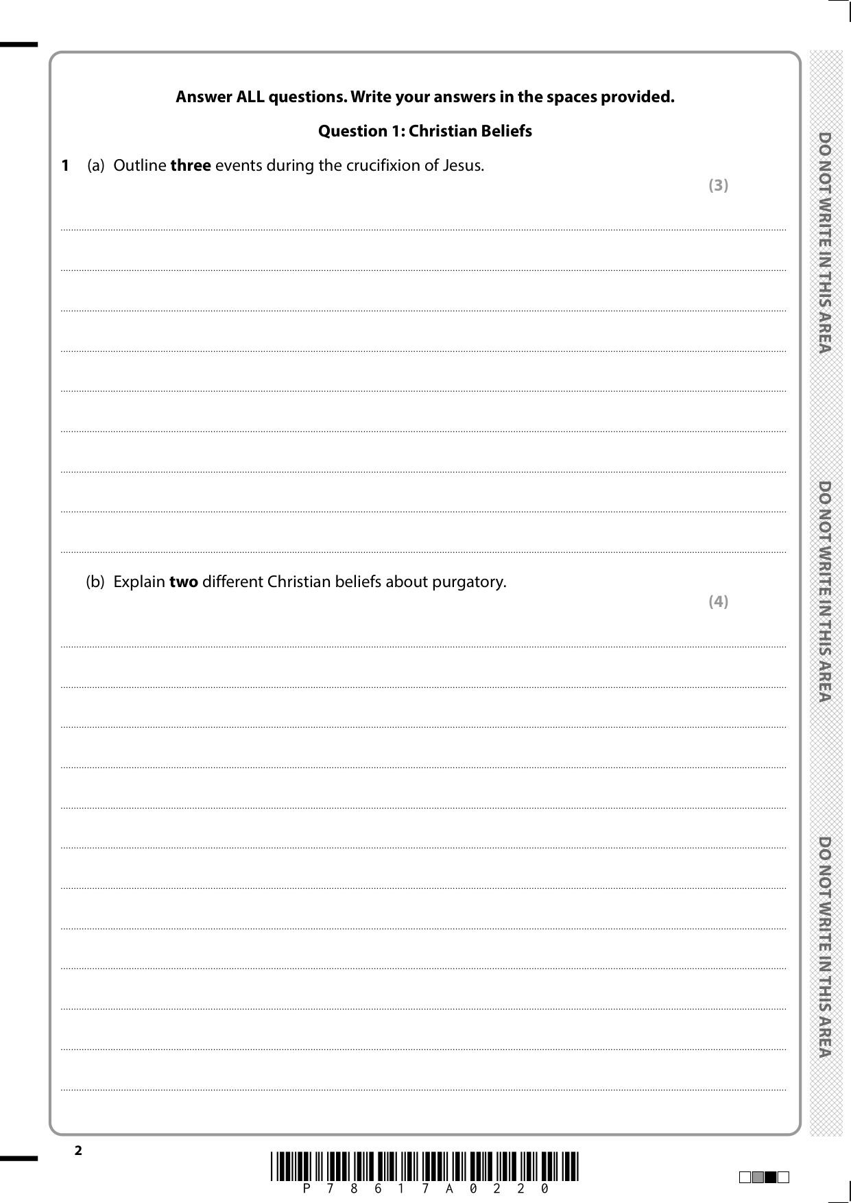 Pearson Edexcel GCSE Religious Studies B Paper 1B 2025 QP