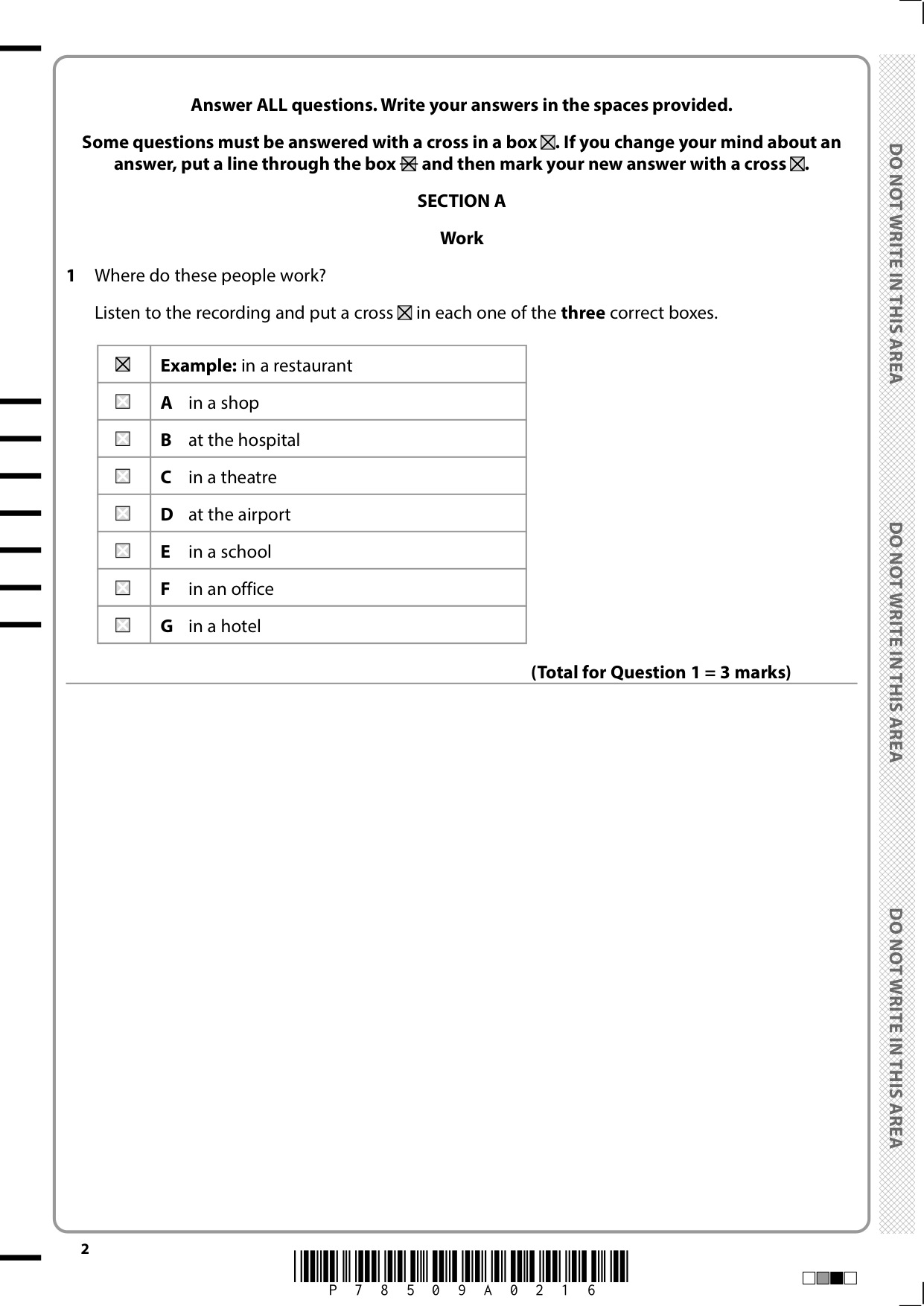 Pearson Edexcel GCSE Greek Paper 1f 2025 Mark Scheme PDF