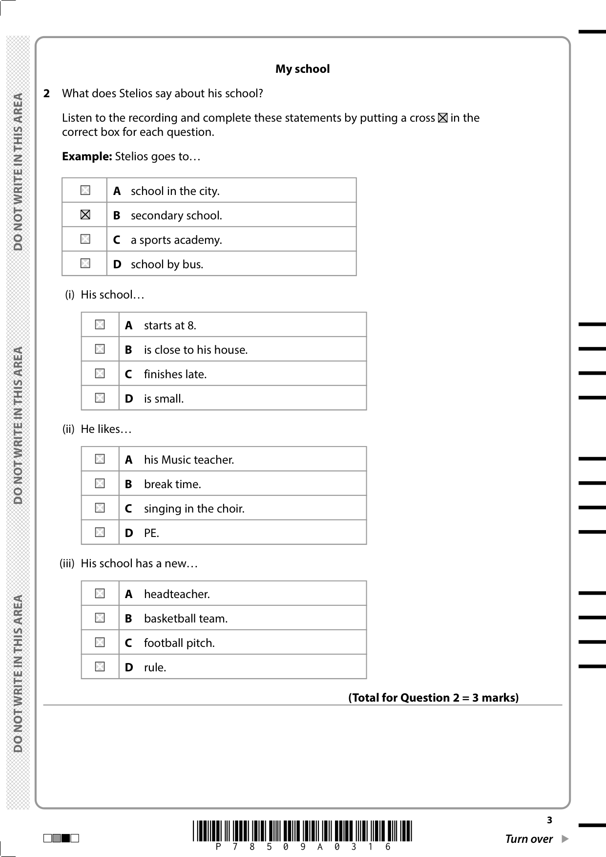 Pearson Edexcel GCSE Greek Paper 1f 2025 Mark Scheme PDF IMG-3